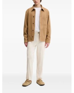 A.P.C. Patch-Pocket Wool-Blend Jacket - White