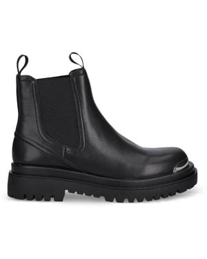 Just Cavalli Bottes Chelsea À Logo - Black