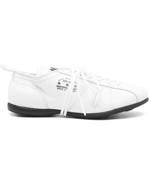 Pantofola D Oro Logo-Print Lace-Up Trainers - White