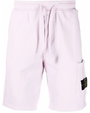 Stone Island ロゴパッチ トラックショーツ - ピンク