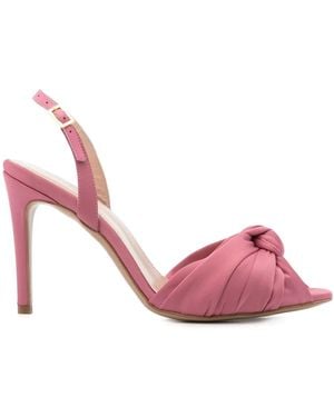 Ginissima 95Mm Satined Sandals - Pink