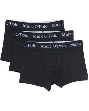 Marc O' Polo Boxershorts Met Logodetail (Set Van Drie) - Blauw