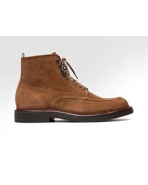 Officine Creative Aston Crepe 004 Lace-Up Boots - Brown