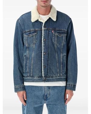 Levi's Denim Type Iii Sherpa Trucker Jacket - Blue