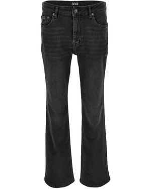 Versace Jeans Couture Logo-Patch Jeans - Black