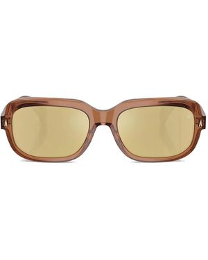 Moncler Suntrap Transparent Square Sunglasses - Natural