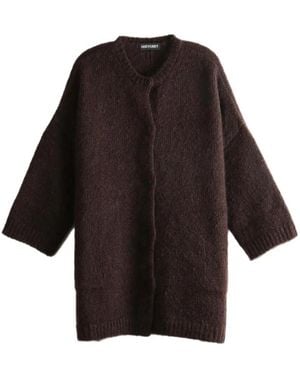 Casey Casey Cardigan Im Oversized-Look - Braun