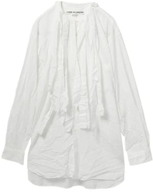 Comme des Garçons Crinkled Shirt - White