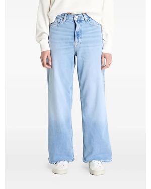 Tommy Hilfiger Claire High-rise Wide-leg Jeans - ブルー