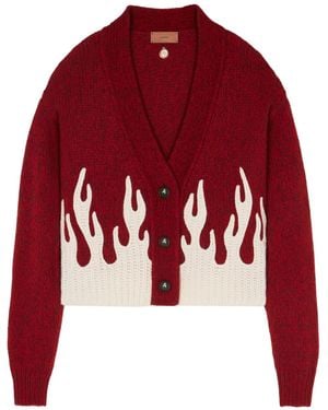 Alanui Cardigan Crop - Rosso