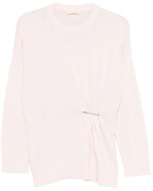Twinset Gathered Jumper - Pink