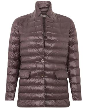 Herno Padded Button-Up Jacket - Brown
