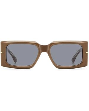 Victoria Beckham Rectangle-Frame Sunglasses - Grey