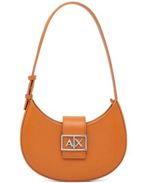 ARMANI EXCHANGE Bolso Shopper Con Placa Del Logo - Naranja
