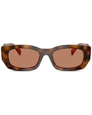 Prada Geometric-Frame Sunglasses - Pink