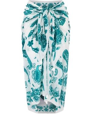 Heidi Klein Kos Sarong Paisley-Print - Blue