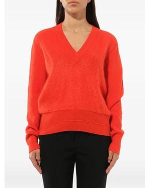 Givenchy V-Neck Sweater - Red