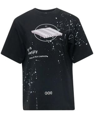 Ordinary Couture Code Third Dimension Splatter T-Shirt - Black