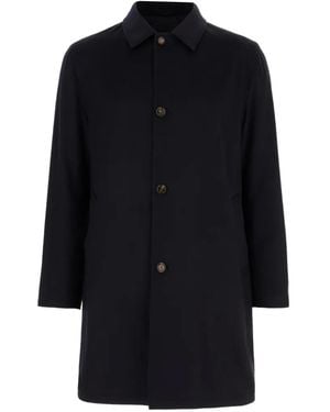 KIRED Cashmere Button-Up Coat - Black