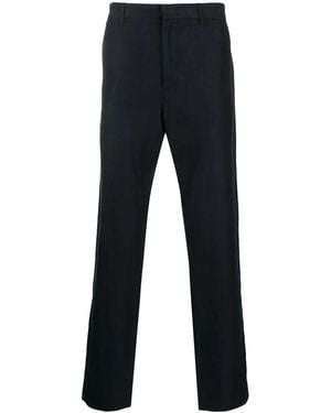 Vince Straight-Leg Hemp Pants - Blue