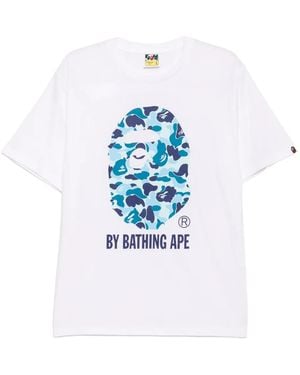 A Bathing Ape Graphic-Printed T-Shirt - Blue