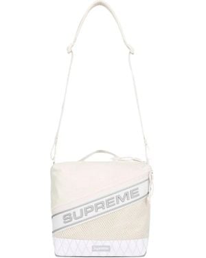Supreme Borsa Tote Con Logo - Bianco