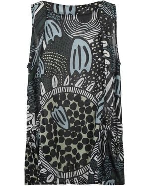 Ralph Lauren Abstract-Print Sleeveless Top - Gray
