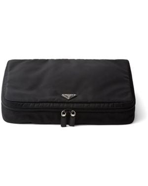 Prada Re-Nylon Grote Toilettas - Zwart