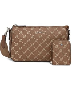 Joop! Logo-Patterned Cross-Body Bag - Brown