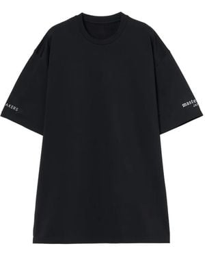 Mastermind Japan Logo-Print Side-Slit T-Shirt - Black