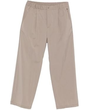 Herno Pleated Elasticated-Waist Trousers - White