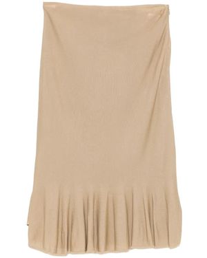 TOTEME Falda Midi Con Dobladillo Ajustado - Neutro