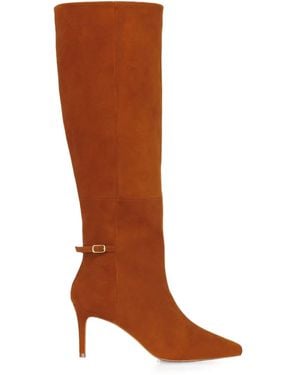 SMILING SHOES Bottines Kaia 90 Mm En Daim - Brown