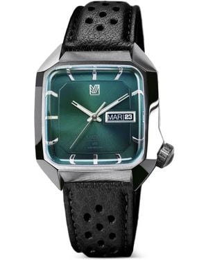 March LA.B Am2 Electric Forest 39Mm Perforated-Strap Watch - Green