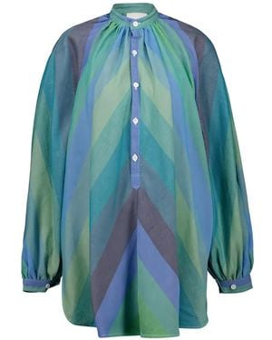 Marrakshi Life Touareg Striped Tunic - Blue