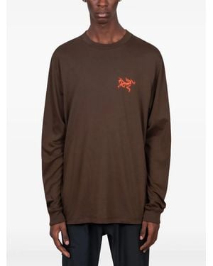 Arc'teryx Kragg Bird Tile Cotton T-shirt - Brown