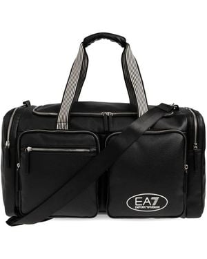 EA7 Bolso De Viaje Texturizado - Negro