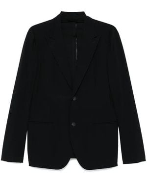 Eraldo Blazer Con Revers A Lancia - Nero