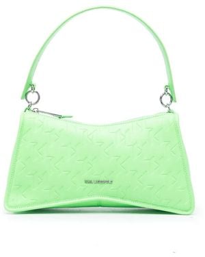 KARL LAGERFELD K/seven Monogram-debossed Shoulder Bag - Green