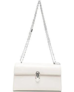 SAVETTE Bolso De Hombro Symmetry Con Cadena - Blanco