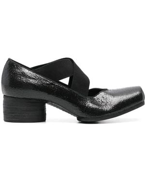Uma Wang 45Mm Leather Court Shoes - Black