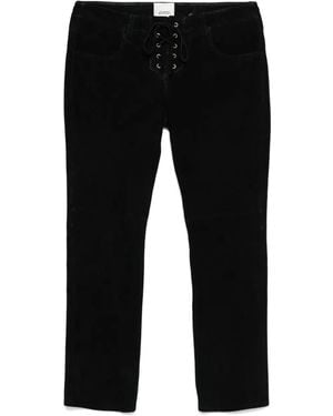 Isabel Marant Low-Rise Skinny Trousers - Black