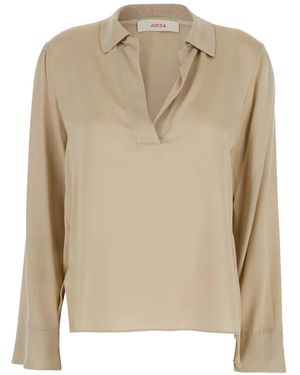 Jucca V-Neck Top - Natural