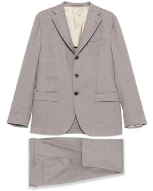 Eleventy Single-Breasted Suit - Grey
