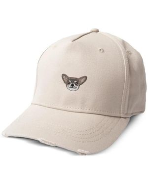 PELO FOUNDATION Baseballkappe mit Chihuahua-Stickerei - Natur
