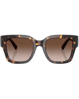 Tory Burch Miller Square-Frame Sunglasses - Brown