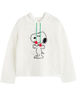 Chinti & Parker Jersey Snoopy De Algodón Con Capucha - Blanco