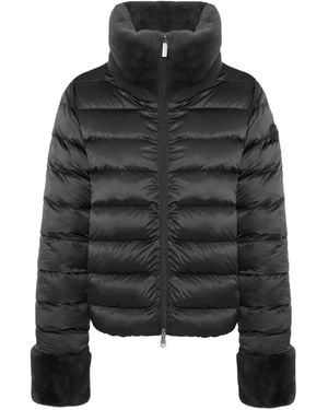 Colmar Reversible High-Neck Faux-Fur Down Jacket - Black