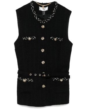 Nissa Bouclé Gilet - Black