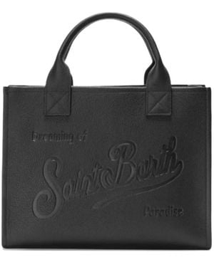 Mc2 Saint Barth Large Vanity Embossed Tote Bag - Black